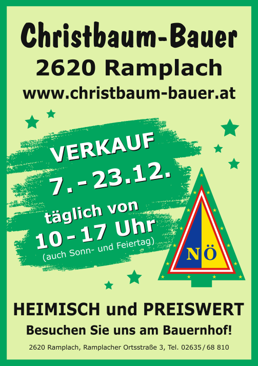 Christbaum Bauer